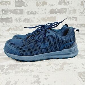 Skechers Work Bulklin Ayak Comp Toe Blue Lace Up Sneakers H602